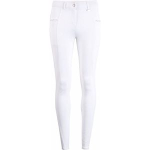 Montar Rijbroek Emily crystal pocket fullgrip White - 42