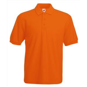 Fruit Of The Loom Heren Poloshirt Oranje Pique Regular Fit - M