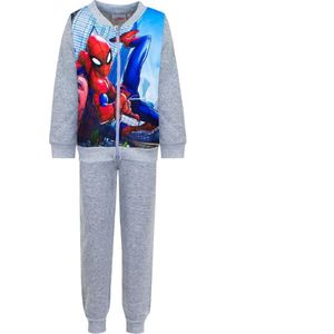 Marvel Spiderman joggingpak / trainingspak - 2-delig - grijs - maat 92/98 (3 jaar)