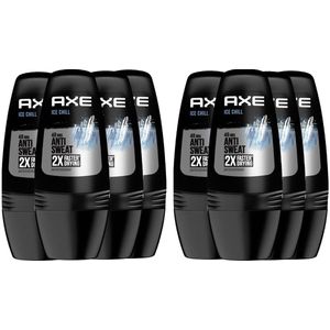 Axe Deo Roller - Ice Chill Dry - Voordeelverpakking 8 x 50 ml