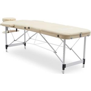 Zylo® Massagetafel Hoeslaken - Massagetafel - Massagetafel Inklapbaar - Beige - ‎180 x 60 x 78 cm
