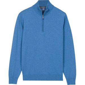Baileys - Heren Trui - Gebreide Pullover - Regular fit - Mid Blue - 528400-655