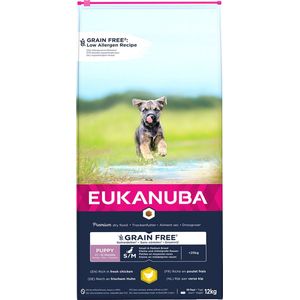 Eukanuba - Hond - Euk Dog Grainfree Chicken Puppy S/m Breed 12kg - 162429