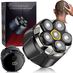 SOLIMPIA Elektrische Scheerapparaat voor Mannen – 6D Zwevende Scheerkoppen – Gladde Hoofdscheerder & Gezichtsscheerapparaat – IPX6 Waterdicht – LED Display – USB-C Snelladen