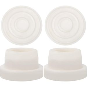 Zwembadladderbumpers Rubber - 4 Stuks - Wit Washing Machine