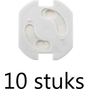 GS stopcontactbeschermers 10 stuks - Kinderbeveiliging voor stopcontact - Stopcontactbeveiliging
