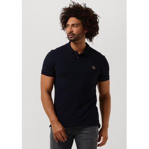 Paul Smith Mens Slim Fit Ss Polo Shirt Zebra Polo's & T-shirts Heren - Donkerblauw - Maat S