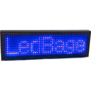 LED naambadge - Bluetooth - Blauw