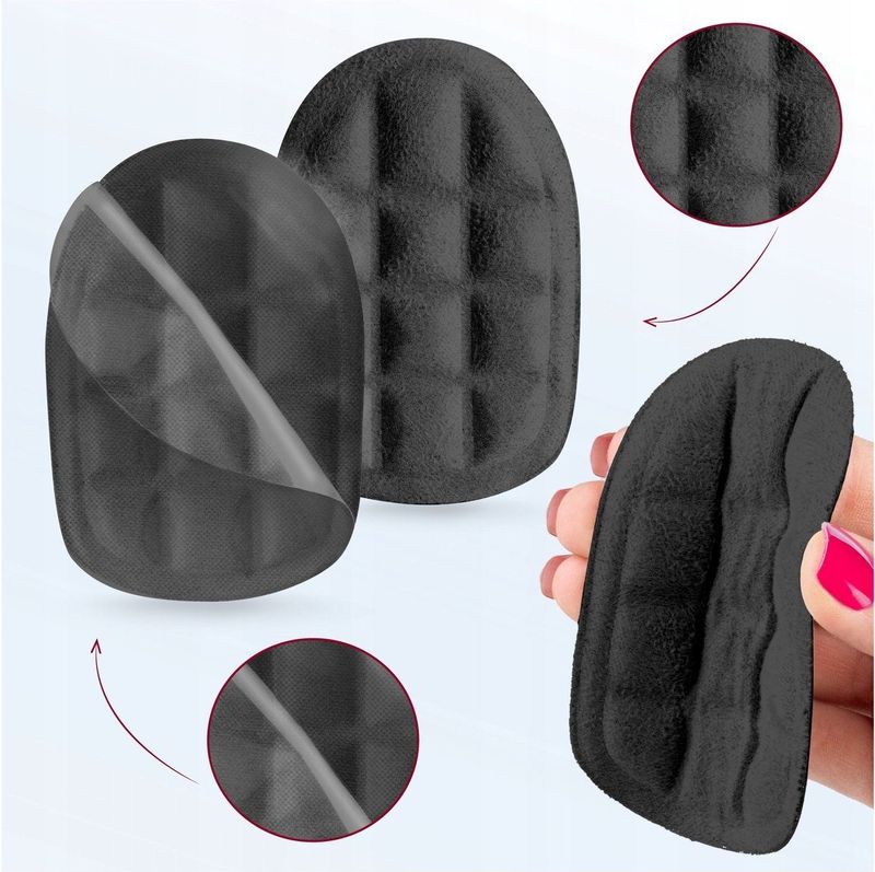 Gele Hielcups - Demping & Comfort voor Hielpijn - Zwart (1 Paar)