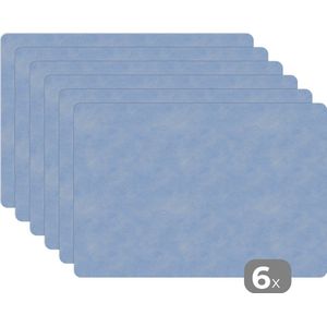 Placemat - Placemats kunststof - 45x30 cm - Inductie beschermer - Leer - Structuur - Dieren - 6 stuks - Borden onderleggers antislip - Tafel decoratie - Luxe tafelversiering - Tafelmat vinyl - Bord onderlegger - Tafeldecoratie accessoires