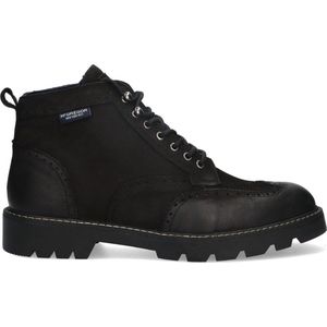 McGregor Heren Boots - Zwart - Veterboots - Nubuck - Veters