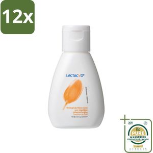 Lactacyd – Verzorgend – Mild en pH-vriendelijk – 50 ml - Voordeelverpakking - 12 stuks - Natuurlijke balans - PH-vriendelijk