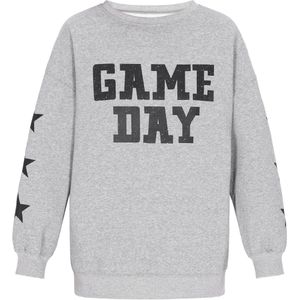 MYMO - Sweatshirt - Grijs Gemêleerd/Zwart - Back To School