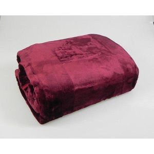Amago - Extra Zachte Deken - Bordeauxrood - 130 x 170 cm - Kasjmier Gevoel