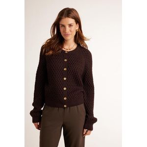 DIDI Dames Cardigan Cyclone Chocolate brown maat 36