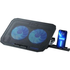 DailySupplies® Laptop Cooler - Laptop Stand - Laptop Verhoging - Standaard - Cooling Pad -Zwart en blauw