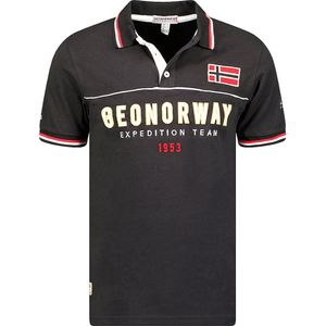 Polo Shirt Heren Zwart Geographical Norway Expedition Kerato - S