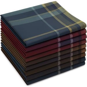 Luft Zakdoeken heren 100% katoen - 14 stuks - 40x40cm - Herbruikbare - Boeren zakdoek - Voor volwassenen