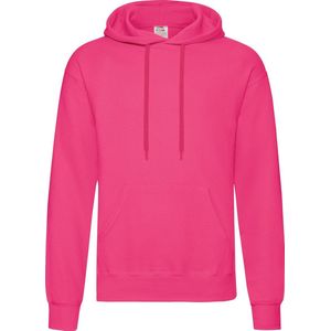 Fruit Of The Loom Heren Sweatshirt Met Capuchon / Hoodie (Fuchsia)