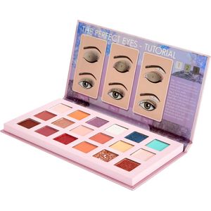FAB Factory oogschaduwpalette met 18 kleuren