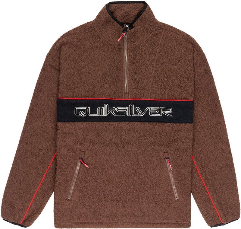 Quiksilver - Omni Fleece - Bruin - Met Halve Rits - Heren