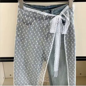 Rok - overslagrok - wikkel rok - cover-up - strandkleding - festival - feestje - dames meisjes - kant mesh - one size - wit - hartjes