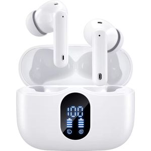 Siltcon - SoundWave Pro - Draadloze Oordopjes - Wit - Bluetooth 5.3 - ANC+ENC