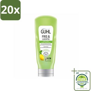 20 x Guhl - Conditioner - Fris & Luchtig - 200 ml - Grootverpakking - Haar Conditioner - Conditioner Voor Fijn Haar - Conditioner Voor Vet Haar - Luchtige Conditioner - Volume Conditioner