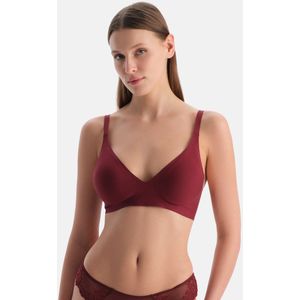 Dagi Naadloze Zachte Beha met Gevoerde Dunne Vaste Bandjes en Zonder Beugel