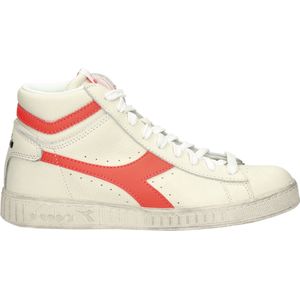 Diadora Game L High Fluo dames sneaker - Wit rood - Maat 42