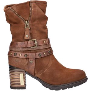 Mustang - Dames Boot - Cognac - Imitatieleer - Met Fake Fur