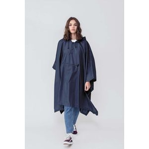 Clima Bisetti - Regenponcho Paars Blauw - fietsponcho - regenponcho volwassenen - waterdicht - unisex - regenponcho fiets - regenponcho dames - regenponcho heren - regenponcho herbruikbaar - regenponcho's