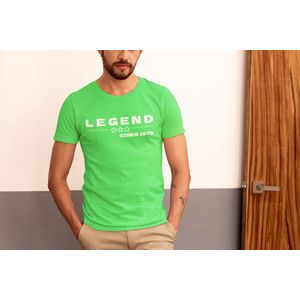 50 jaar abraham - 1975 Jaar Groen T-shirt Heren - Maat M- Legend - Verjaardag Cadeau Mannen - Limited Edition