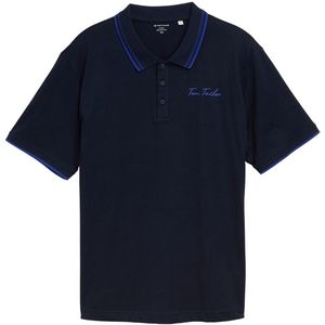 Tom Tailor Plus Size - Katoenen polo met logoprint