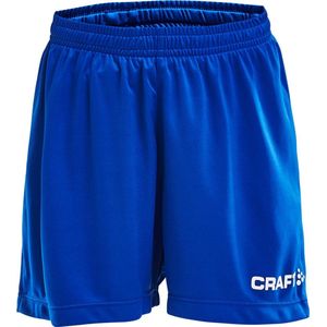 Craft Squad Short Solid Junior Sportbroek - Maat 122  - Unisex - blauw/wit Maat 122/128