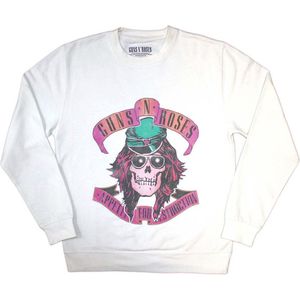 Guns N' Roses - Axl Skull Sweater/trui - S - Wit