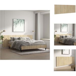 vidaXL Wandhoofdbord Sonoma Eiken - 240 x 1.5 x 80 cm - Klassiek design - Bedonderdeel