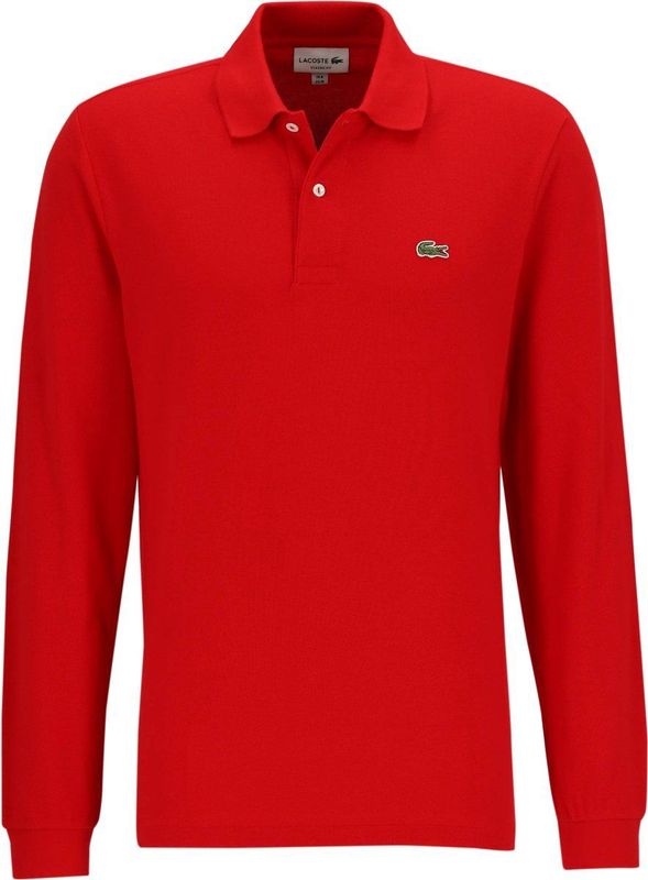 Lacoste - Classic Fit - Polo - Rood - Lange Mouw