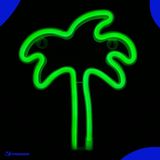 Neon Lamp - Palmboom - Incl. 3 Batterijen - Neon Verlichting - Neon Led Lamp - Neon Wandlamp