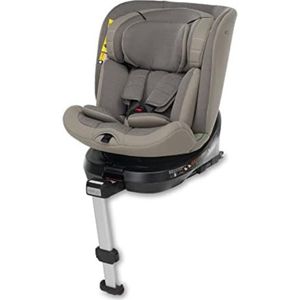 Autostoel groep 2 3 - Autostoel groep 1 2 3 - Autostoeltje voor kinderen - Autstoeltje draaibaar - Autostoel 360 draaibaar vanaf de geboorte tot ca. 12 jaar - Zilver