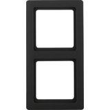 BERKER Q1 Afdekraam 2-voudig antraciet