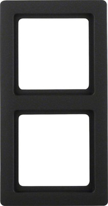 BERKER Q1 Afdekraam 2-voudig antraciet