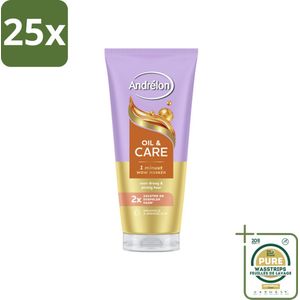 25 x Andrélon – Haarmasker WOW – Oil & Care – 180 ml - Grootverpakking - Haarmasker - Haar Verzorging - Pluisbestrijding - Droog Haar - Haar Voeding