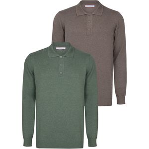 Felix Hardy Trui  donkerbruin / donkergroen