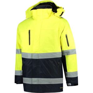 Tricorp Parka EN471 bi-color - Workwear - 403004 - fluor geel / navy - Maat L
