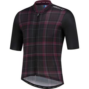 Rogelli Style Fietsshirt - Korte Mouwen - Heren - Zwart, Bordeaux - Maat M