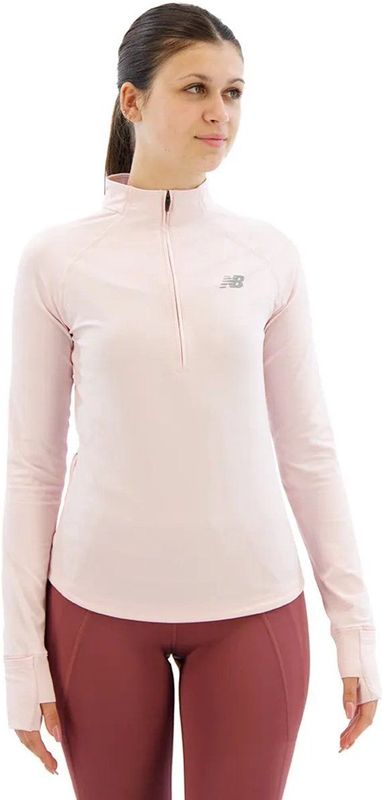 New Balance Nb Harmony Half Zip T-shirt Met Lange Mouwen