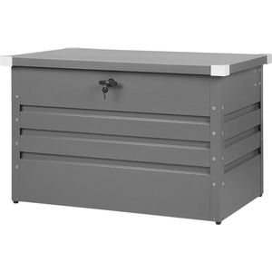 Beliani CEBROSA - Kussenbox - Grijs - Staal