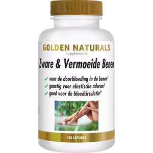 Golden Naturals - Zware & Vermoeide Benen - Voedingssupplement - 120 Veganistische Capsules