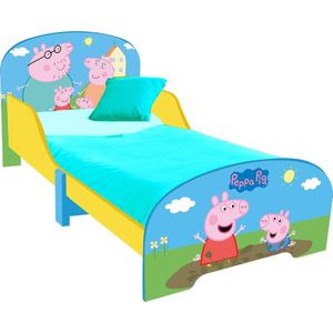 Peppa Pig Kinderbed voor Peuters - Perfecte Overgang van Ledikant naar Groot Bed 143x77x60cm